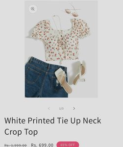 Floral Tie-Front Crop Top