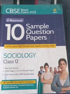Sociology 12th Sample Paper Book