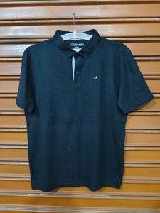 Calvin Klein Golf Tshirt For Men Black Size L