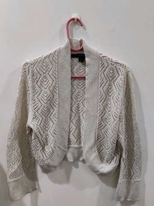 Cropped Knit Cardigan