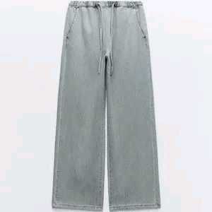 Zara Wide Leg Light Wash Denim