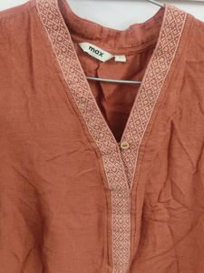 Rust Straight Kurta