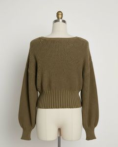Olive Green Knit Sweater