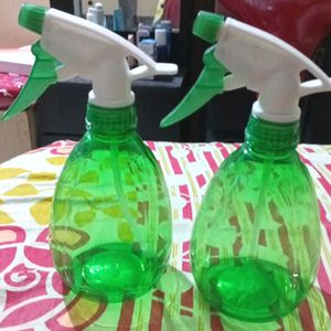 Green Spray Bottles (Set of 2)