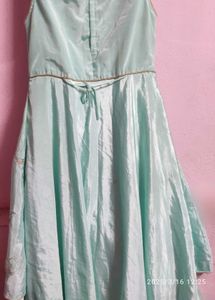 Blue Silk Gown