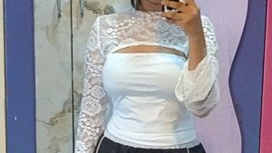 lace white top