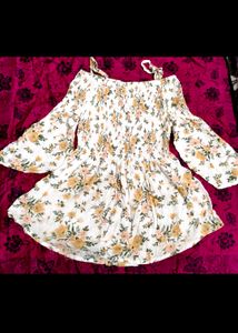 White Floral Top