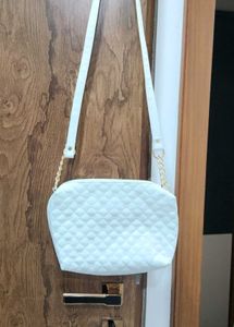 Kleio White Sling Bag