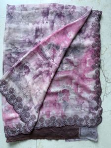 Onion Pink Unused Saree