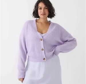 Lilac Cardigan Sweater