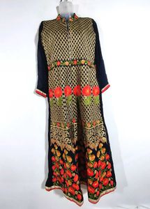 Navy Blue Embroidered Kurta Set (Women&#39;s)