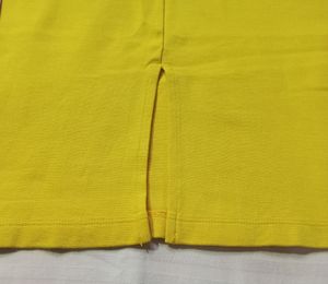 Vibrant Yellow Bodycon Midi Pencil Skirt