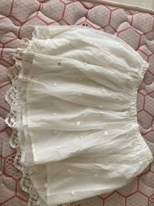 White Lace Mini Skirt