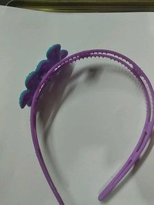 blue and purple flowers hairband for women