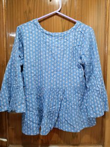 Blue Casual Top