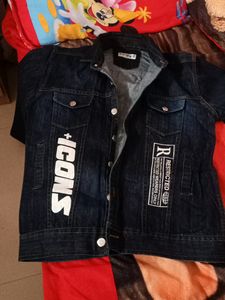 New Denim Fancy Partywear Jacket Just For 380,Best Size For 8 To 12 Yrs Boy.
