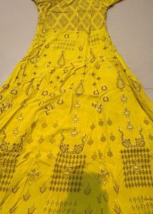 Avaasa Yellow Anarkali Long