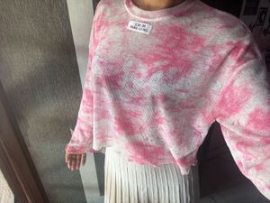 Pink Tie Dye Long Sleeve Top