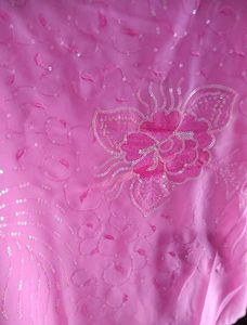 Georgette Sequence Work Saree