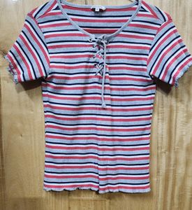 Aesthetic Beautiful Aero Jeans Womens Top 🖤❤️