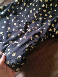 Black Gold Mini Dress