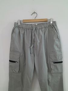 Grey Jogger Style Cargo Trouser (Men&#39;s)
