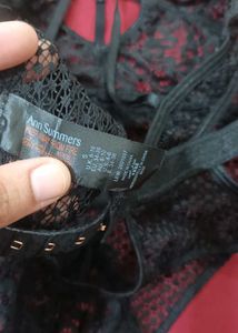 Black Lace Bodysuit..check label size