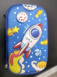Cute Rocket Pencil Case