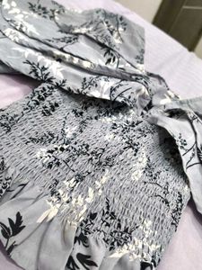 Grey Full Sleeves Top