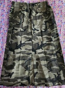 Camo Midi Skirt