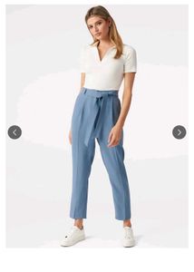 Forever New Stylish Blue Belted Trousers