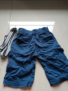 Kids Shorts With Belt