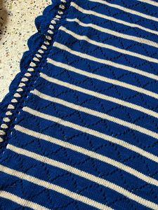 Striped Knit Scarf