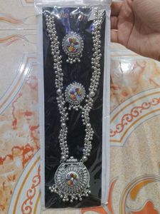 Silver Tone Necklace Set