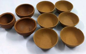 Mud container 9pic Mutka contain small dinner set