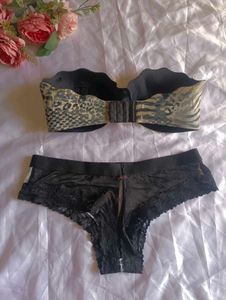 Animal Print Bra &amp; Panty Set