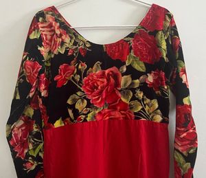 Velvet Floral Kurta