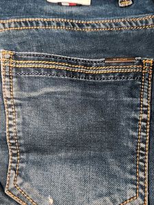 Navy BLUE 👖 Double Stitch LINE JEANS