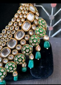 Ranihar Kundan Set Green