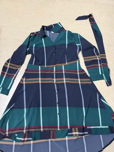 Striped Shirt Dress