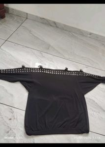 Black Embellished Top