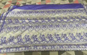 Blue Silk Saree &amp; Blouse