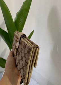 Gucci GG Vintage Coded Bulet LeatherBifold Wallet