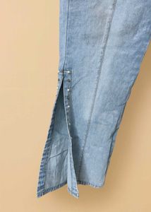 Stylish Tie-Waist Denim Pants