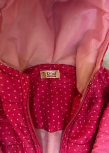 Pink Polka Dot Winter Jacket
