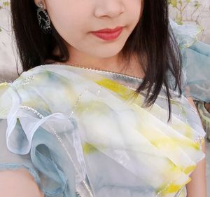 💥Price Dropped😍Saree With Designer Blouse Women