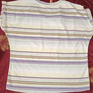 Striped 'Achieve Greatness' Tee