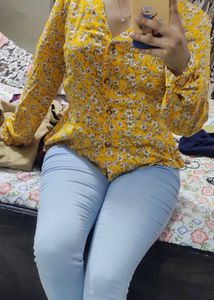 Beautiful Women Floral Peplum Top