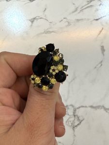 Black Stone Ring For Women