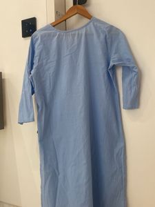 Light Blue Cotton Kurti